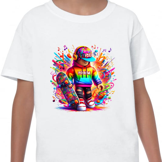 Roblox Gaming Kids T-shirt Cute Funny Gift Tee Soft Comfortable Unisex Boys Girls Top